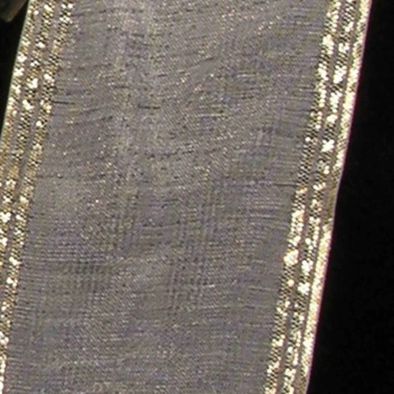 The Ribbon People White and Gold Edge Craft Ribbon 2" x 33 Yards